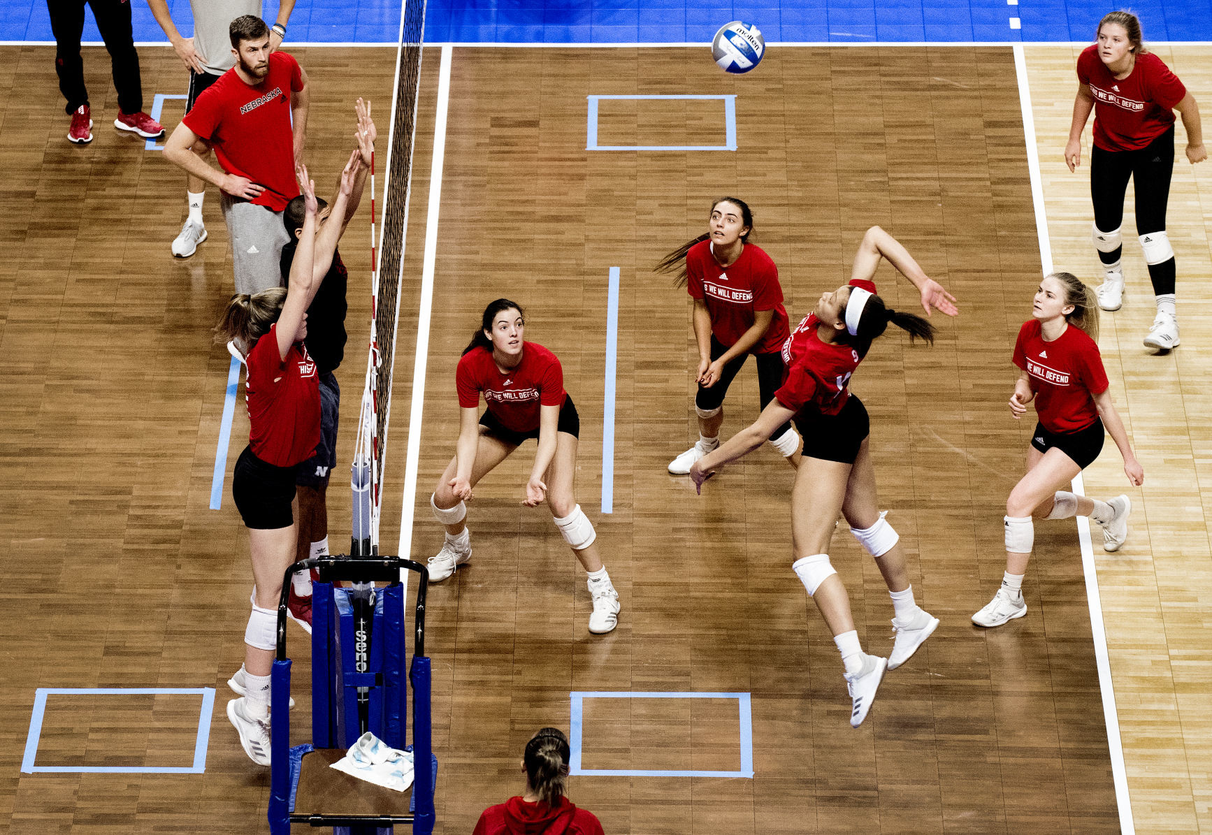 Nebraska Volleyball Practice in Minneapolis, 12.06